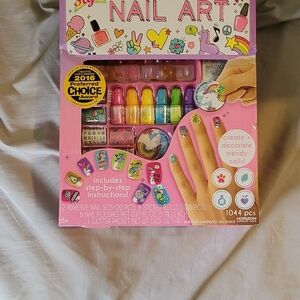 Stylein Nail Art Set for Kids - Pink, Yellow, and Multicolor